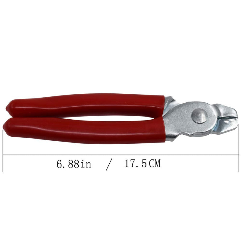 [Australia - AusPower] - HARDK Hog Ring Pliers & 300 Galvanized Hog Rings - Professional Upholstery Installation Kit Straight & 300 pcs set 
