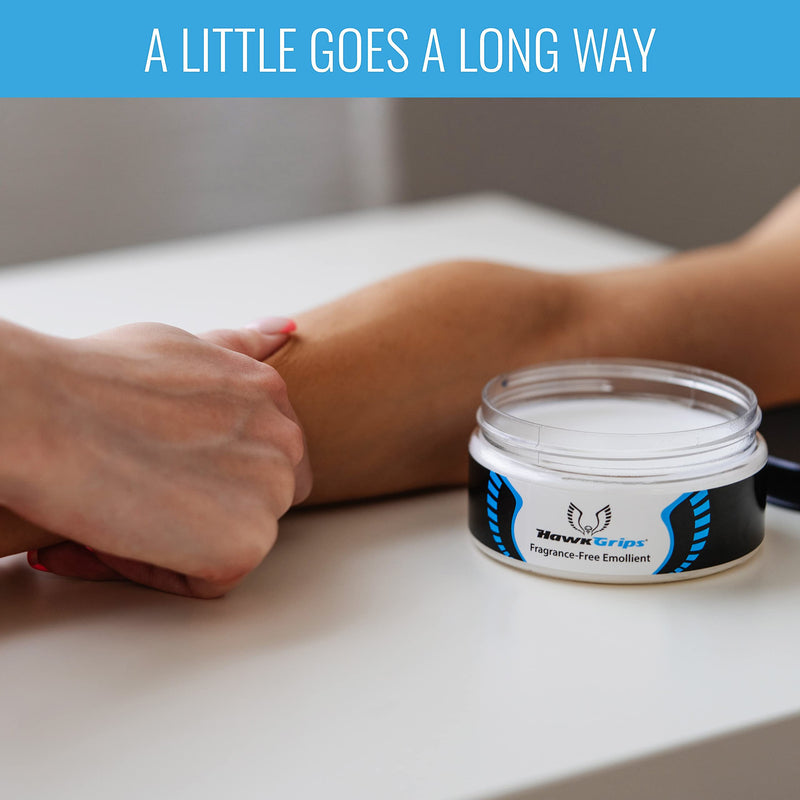 [Australia - AusPower] - HawkGrips Massage Cream Emollient - Oil-Based Deep & Soft Tissue Application, Physical Body & Muscle Therapy, Safe & Clean Ingredients, Use with Hands & Tools - Unscented, Single Jar (8oz) 1 