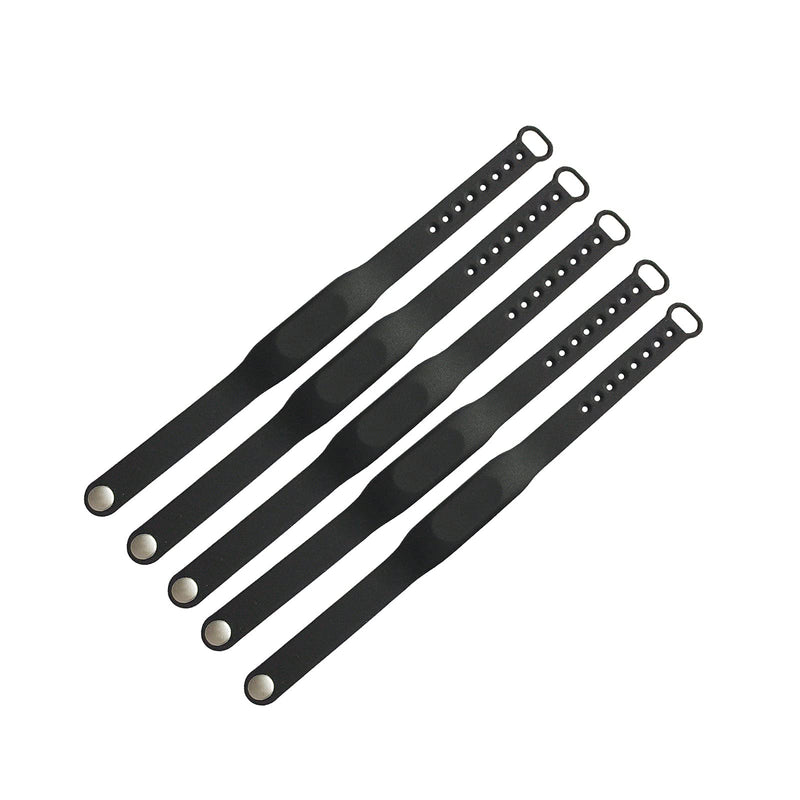 [Australia - AusPower] - HECERE 125Khz RFID Silicone Wristband/Bracelet 125Khz Read Only TK4100 Compatible with EM4100/EM4200 (Pack of 5) RFID 125Khz Read-only wristband 