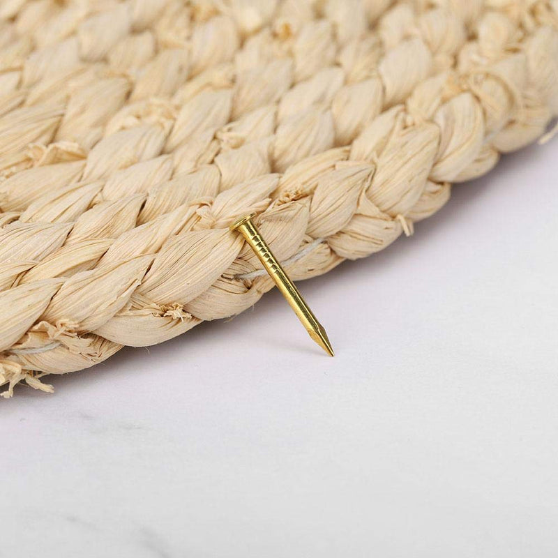 [Australia - AusPower] - HEEPDD 100Pcs Brass Escutcheon Tacks, Round Head Brass Brad Nail Hardware Nail Assortment Kit Furniture Hinge Hardware Accessories 10mm/15mm/18mm/22mm(10mm Length) 10mm Length 