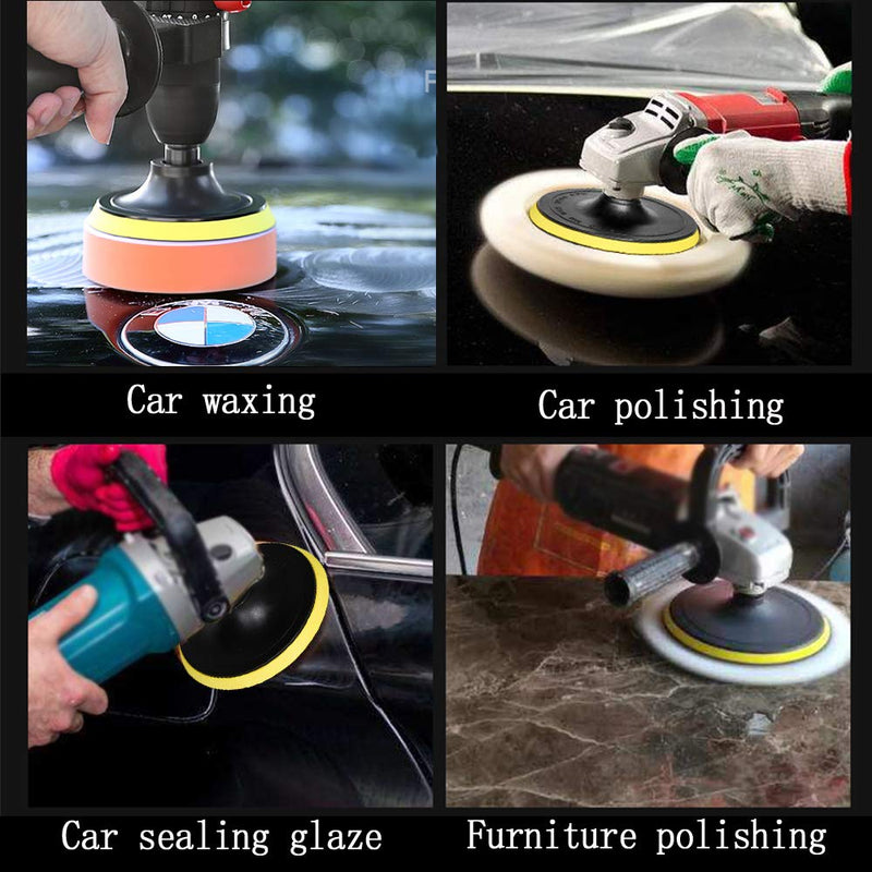 [Australia - AusPower] - HIFROM 3-Inch/80mm Hook and Loop Backing Pad Orbital Sander Polisher Sanding Pad M10 Drill Adapter (2-Pack) 2pcs (3" Pad) 