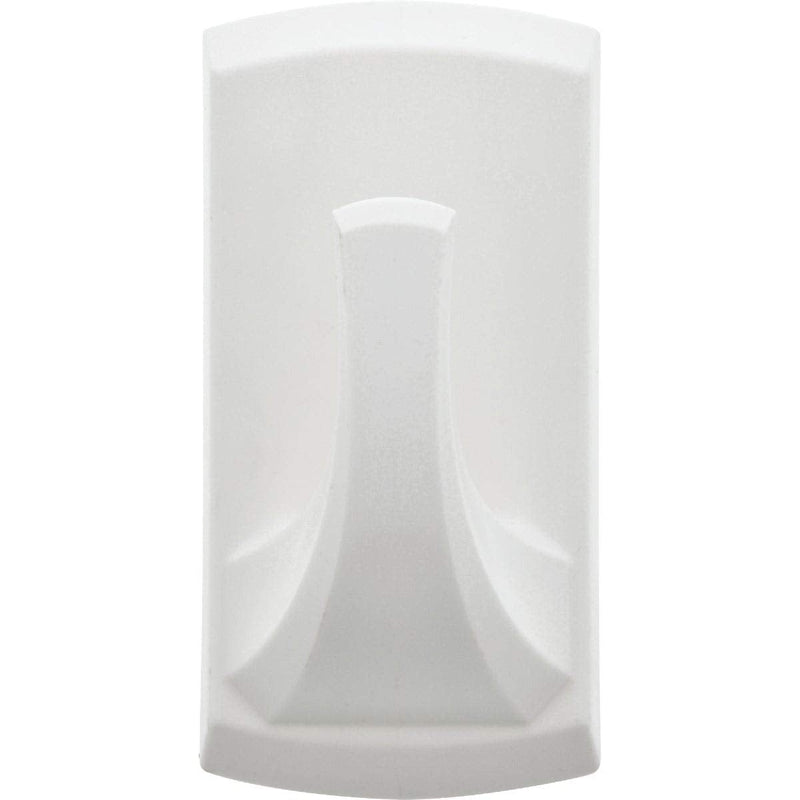 [Australia - AusPower] - HIGH & MIGHTY 515800 Tool Free Decorative Hook, 2 Hooks, 20LB Limit, White, Ideal for Holiday Décor 20 Pounds Rectangle 