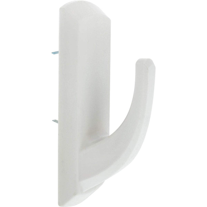 [Australia - AusPower] - HIGH & MIGHTY 515800 Tool Free Decorative Hook, 2 Hooks, 20LB Limit, White, Ideal for Holiday Décor 20 Pounds Rectangle 