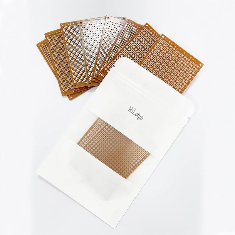 [Australia - AusPower] - HiLetgo 20pcs 5x7cm Bakelite DIY Prototype Board PCB 5 * 7cm Universal Breadboard Test Prototype Boards High Quality for Arduino DIY Electronics Experiments 