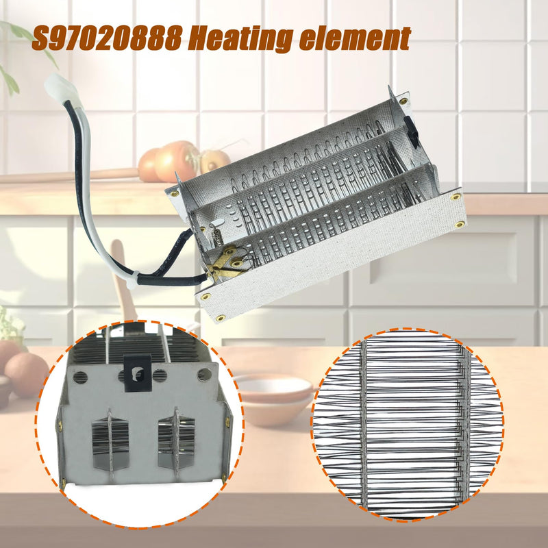 [Australia - AusPower] - S97020888 Heating Element Compatible with Broan Nutone S97020888 S97016565 bathroom fan replacement parts,120V Heating Element Parts for Heater Fan Light Bathroom,Bath Fan Vent 
