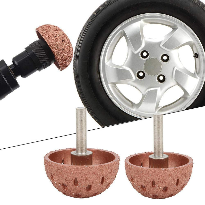 Hyuduo 2-pack tungsten buffing wheels with bowl shape for tire repair and grinding, compatible with grinder power tools.