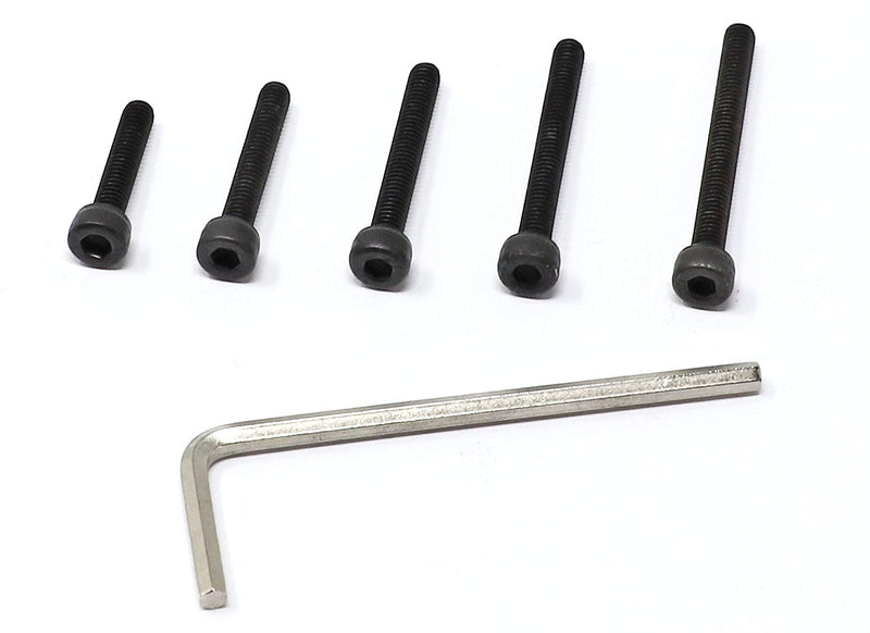 [Australia - AusPower] - iexcell 50 Pcs M4 x 20/25/30/35/40 Alloy Steel 12.9 Grade Hex Socket Head Cap Screws Bolts Assortment Kit, Black Oxide Finish 