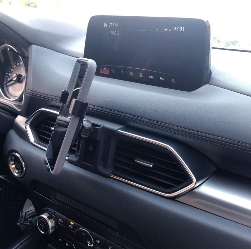 [Australia - AusPower] - iJDMTOY Smartphone Gravity Holder w/Exact Fit Clip-On Dash Mount Compatible With 2018-up Mazda CX-5 (Won't Occupy Air Vent Opening) 