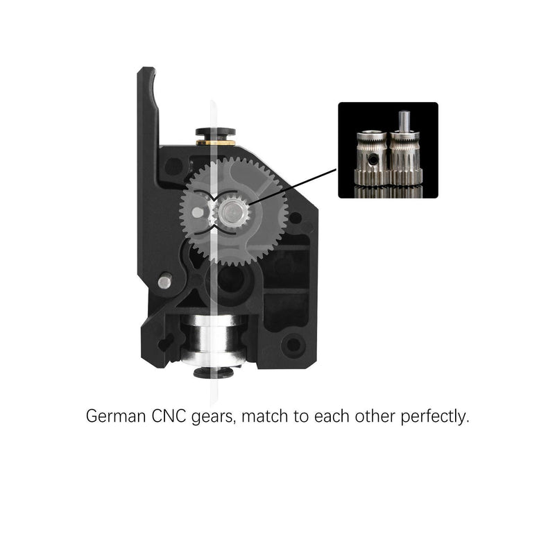 Iverntech upgraded dual drive 3D printer extruder for CR10, Ender 3, Anycubic Mega S, Tevo Tornado, Wanhao D9, and Prusa I3.