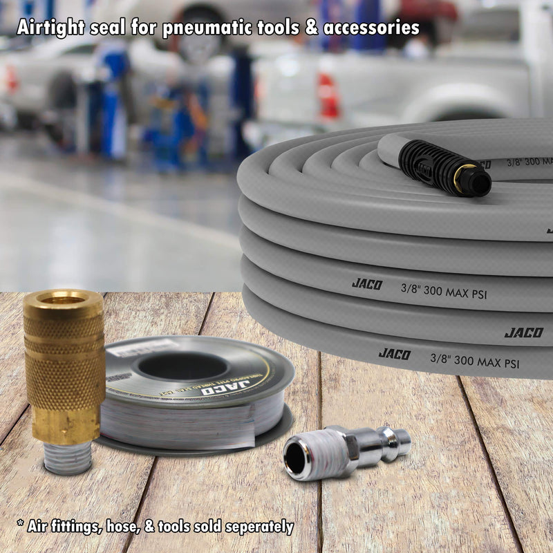 [Australia - AusPower] - JACO ThreadPro PTFE Thread Seal Tape - 1/2" x 100 ft. (Mega Roll) | Professional-Grade Thread Sealant (Cool Gray) 1/2" x 1200" (1 Pack) 