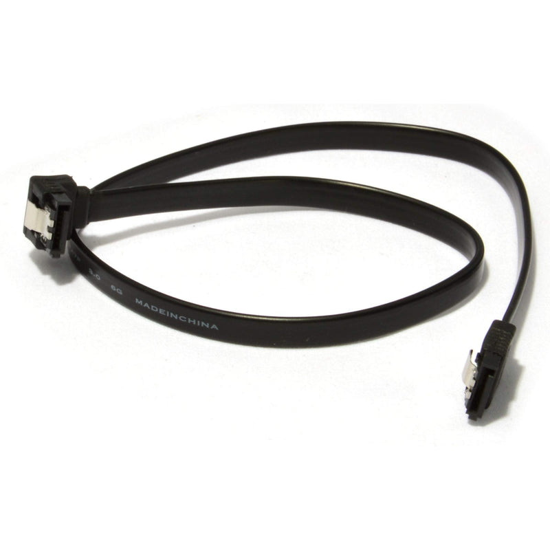 [Australia - AusPower] - JacobsParts 5-Pack 18" SATA 3.0 Cable SATA3 III 6GB/s Right Angle SSD HDD Hard Drive, Black 