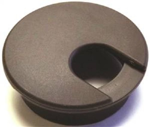 Brown Jandorf 2-inch extended neck washer grommet for desks, visible with a smooth, rounded surface and sturdy construction.