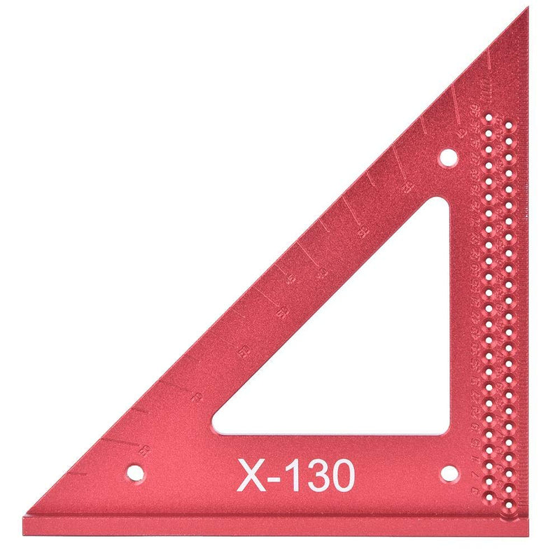 [Australia - AusPower] - Scribing Triangular Ruler,Hole Scribing Ruler,Woodworking Hole Scribing Gaug,45/90 Degree,Aluminum Triangular Ruler,Carpenter Marking Tool,Anti-Oxidation, wear Resistant 