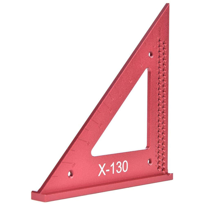 [Australia - AusPower] - Scribing Triangular Ruler,Hole Scribing Ruler,Woodworking Hole Scribing Gaug,45/90 Degree,Aluminum Triangular Ruler,Carpenter Marking Tool,Anti-Oxidation, wear Resistant 