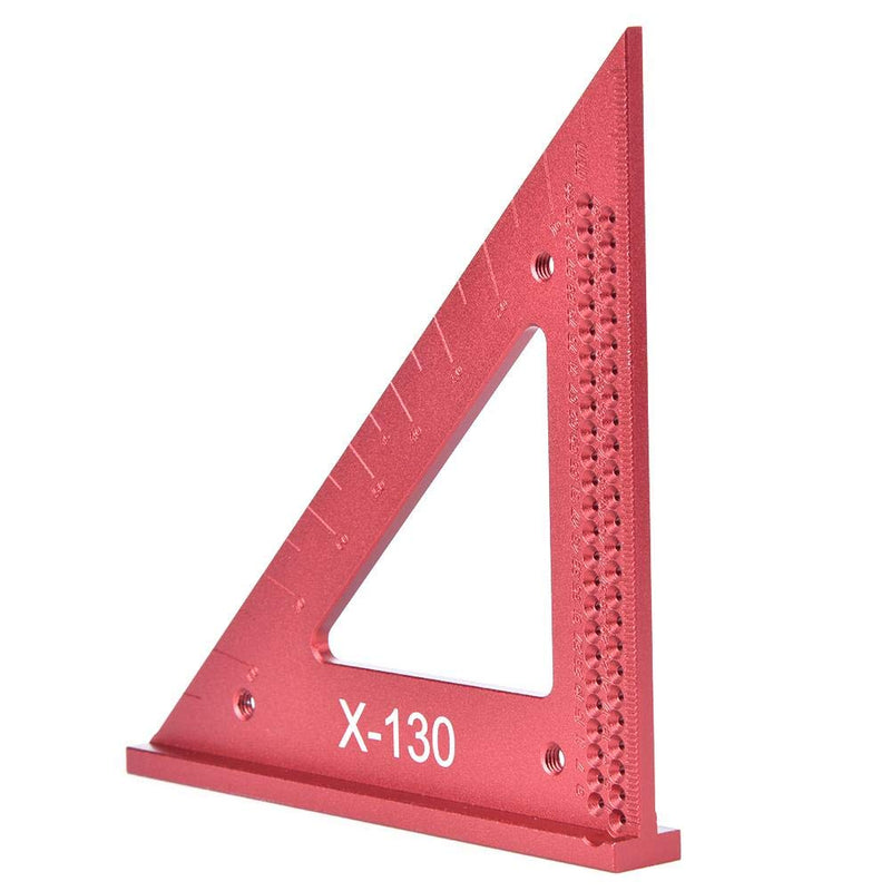 [Australia - AusPower] - Scribing Triangular Ruler,Hole Scribing Ruler,Woodworking Hole Scribing Gaug,45/90 Degree,Aluminum Triangular Ruler,Carpenter Marking Tool,Anti-Oxidation, wear Resistant 