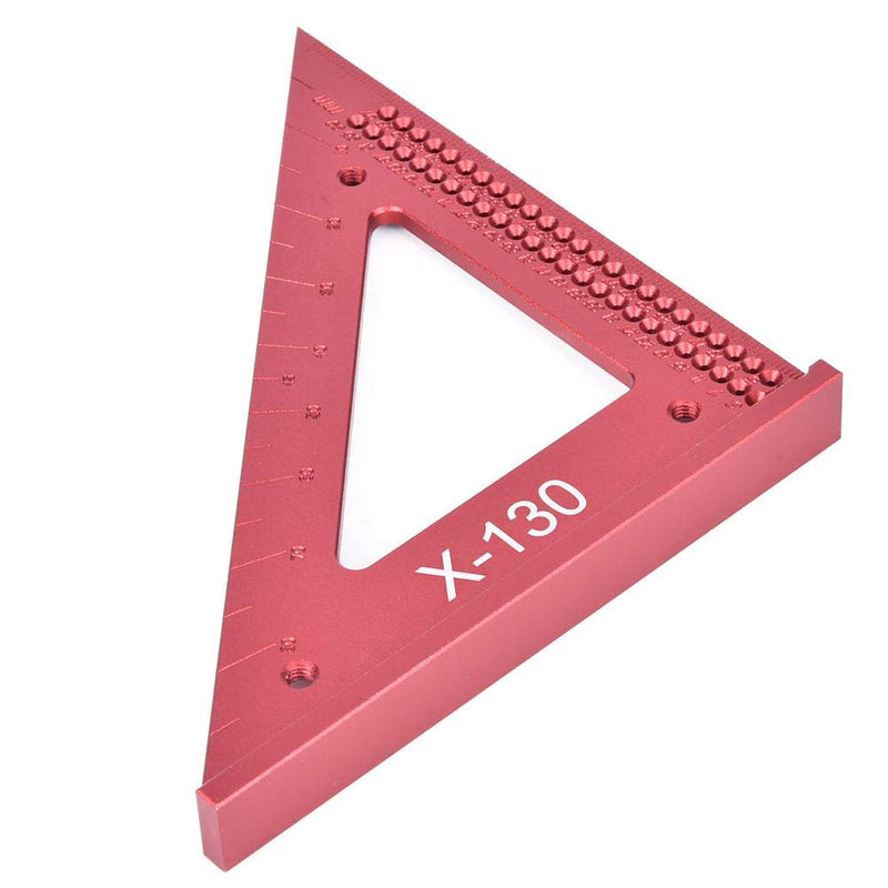 [Australia - AusPower] - Scribing Triangular Ruler,Hole Scribing Ruler,Woodworking Hole Scribing Gaug,45/90 Degree,Aluminum Triangular Ruler,Carpenter Marking Tool,Anti-Oxidation, wear Resistant 