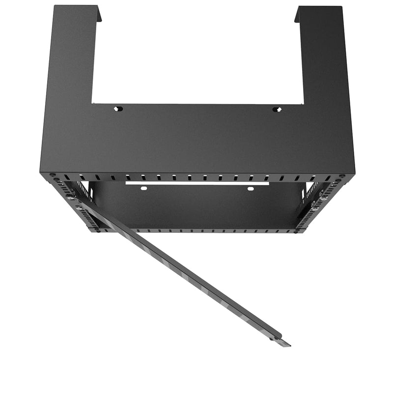 [Australia - AusPower] - Jingchengmei 2U Hinged Blank Panel - Slot Vented Server Rack Panel for 19-Inch Network Cabinet or Server Rack Enclosure Black (2UVBPHN, Black) 