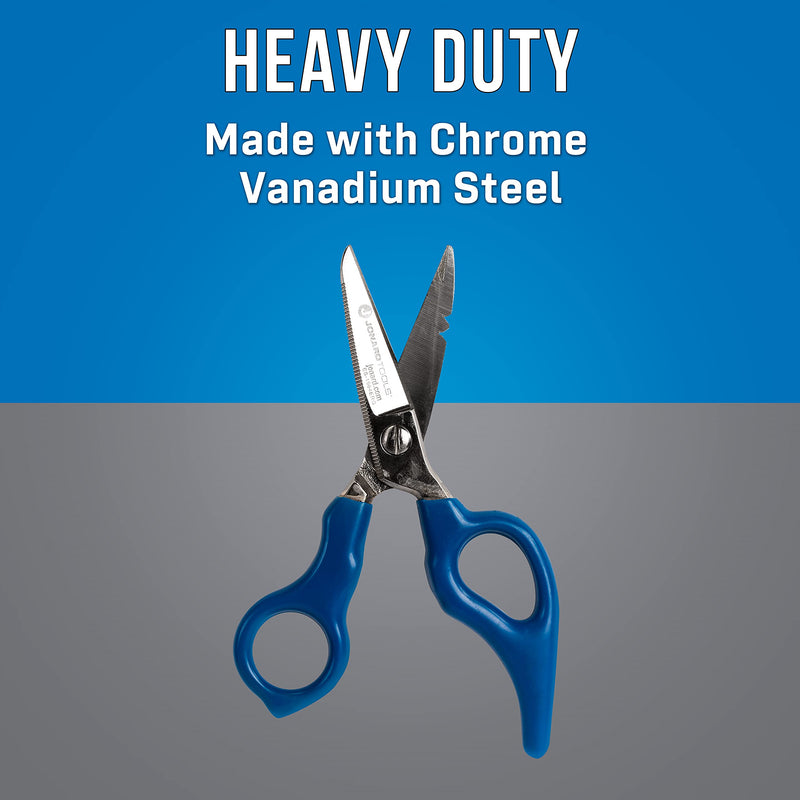 [Australia - AusPower] - Jonard Tools ES-1964ERG Stainless Steel Electrician Scissors, For Heavy Duty Use With Ergonomic Handle Ergonomic Scissors 