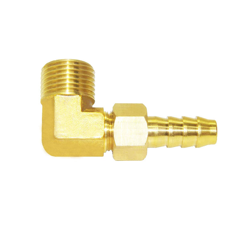 [Australia - AusPower] - Joywayus 90 Degree Elbow Detachable Connector Fitting 1/2" Barb Swivel x 1/2" Male Pipe Brass Hose Fitting for Water Fuel Air 1/2"Barb x 1/2"Male Detachable 