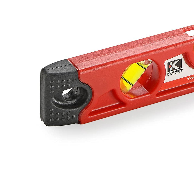 [Australia - AusPower] - Kapro - 227 Toolbox Level - 9-Inch - for Leveling and Measuring - Features V-Groove, Magnet Strip, Rubber End Caps, and Colored Vials 