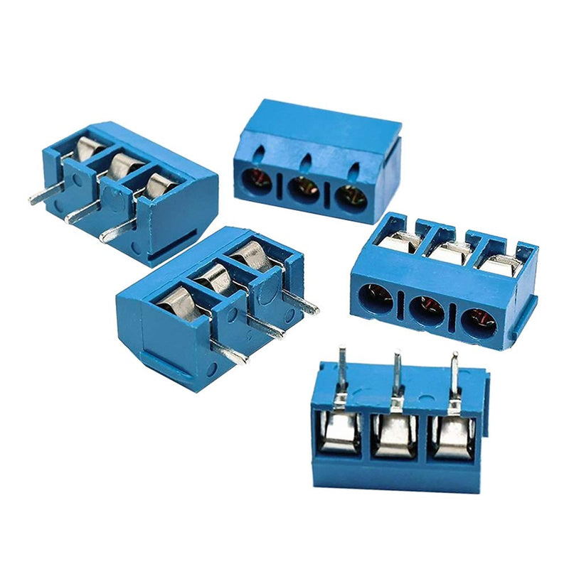 [Australia - AusPower] - KeeYees 60pcs 5mm Pitch 2 Pin & 3 Pin PCB Mount Screw Terminal Block Connector for Arduino (50 x 2 Pin, 10 x 3 Pin) 