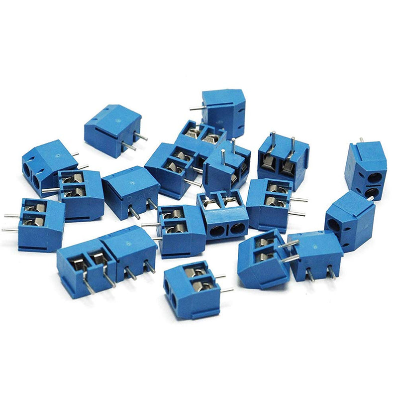 [Australia - AusPower] - KeeYees 60pcs 5mm Pitch 2 Pin & 3 Pin PCB Mount Screw Terminal Block Connector for Arduino (50 x 2 Pin, 10 x 3 Pin) 