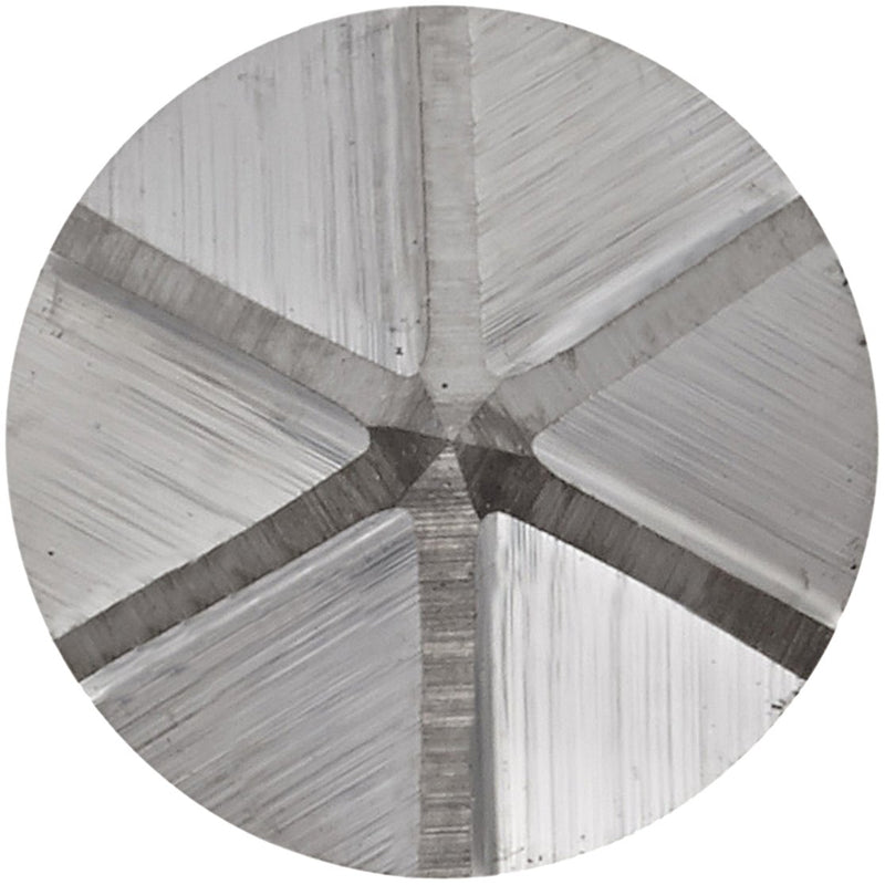 [Australia - AusPower] - KEO 55781 Solid Carbide Single-End Countersink, Uncoated (Bright) Finish, 6 Flutes, 60 Degree Point Angle, Round Shank, 3/16" Shank Diameter, 3/16" Body Diameter 