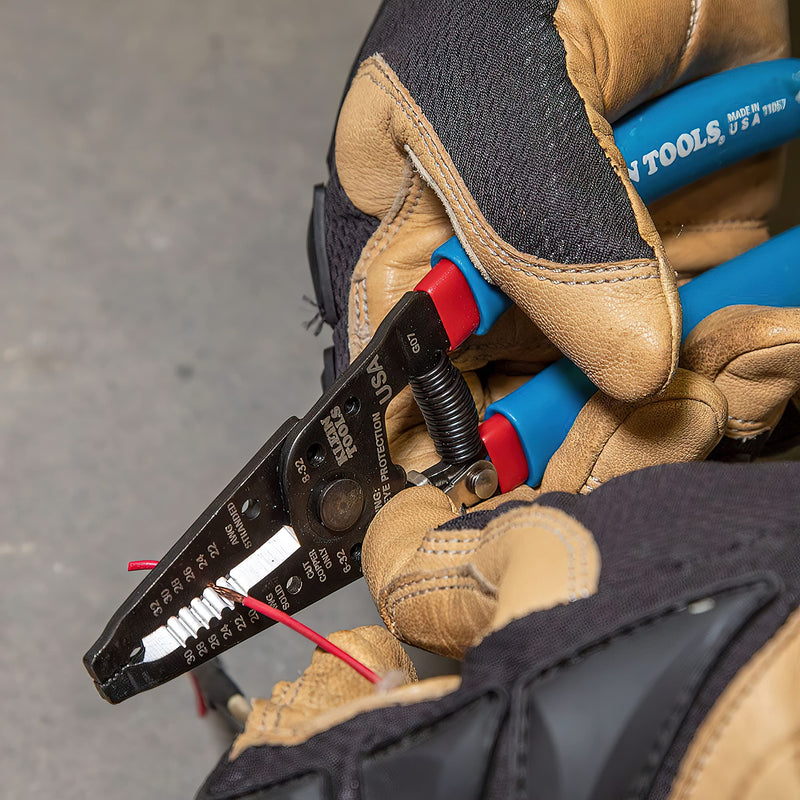 [Australia - AusPower] - Klein Tools 11057 Wire Cutter / Wire Stripper, Heavy Duty Wire Cutter Stripper for 20-30 AWG Solid Wire and 22-32 AWG Stranded Wire 20 - 30 AWG Solid, 22 - 32 AWG Stranded 