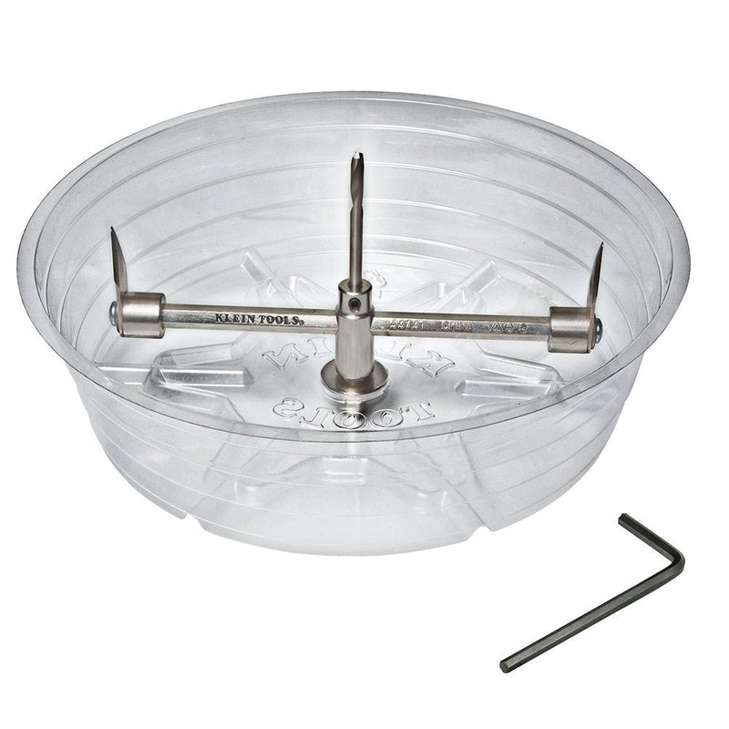 [Australia - AusPower] - Klein Tools 53731 Hole Saw, Adjustable Saw Cutter with Dust Shiled for Cutting Drywall and Ceiling Tile for Recessed Lights 