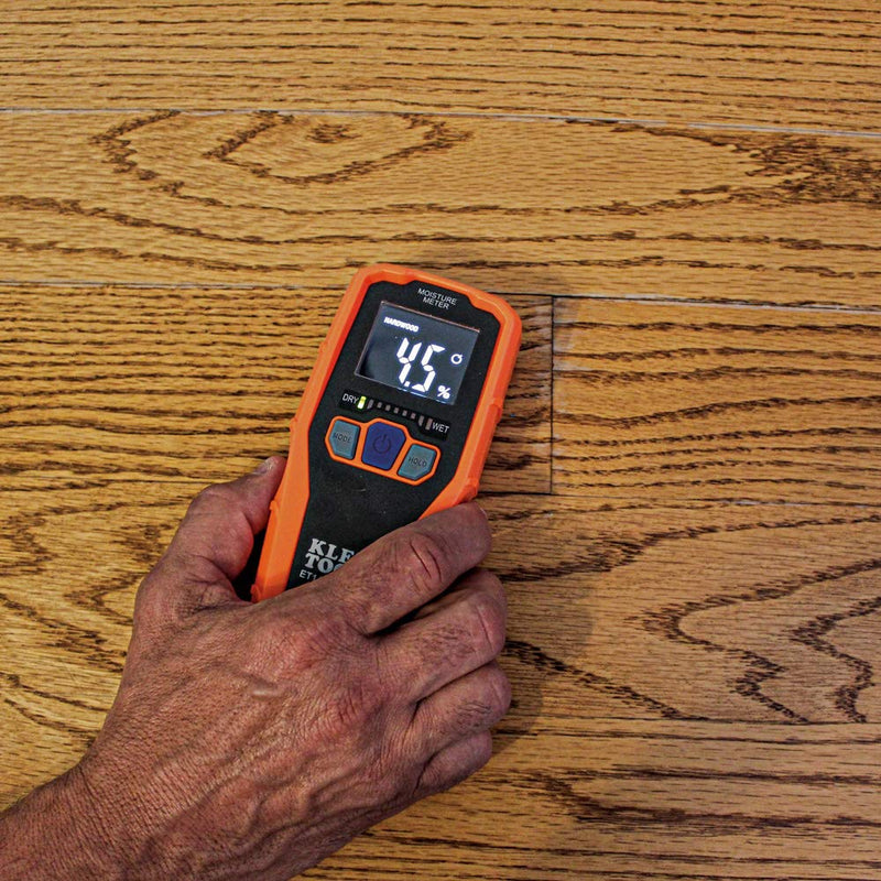 [Australia - AusPower] - Klein Tools ET140 Pinless Moisture Meter for Non-Destructive Moisture Detection in Drywall, Wood, and Masonry; Detects up to 3/4-Inch Below Surface 
