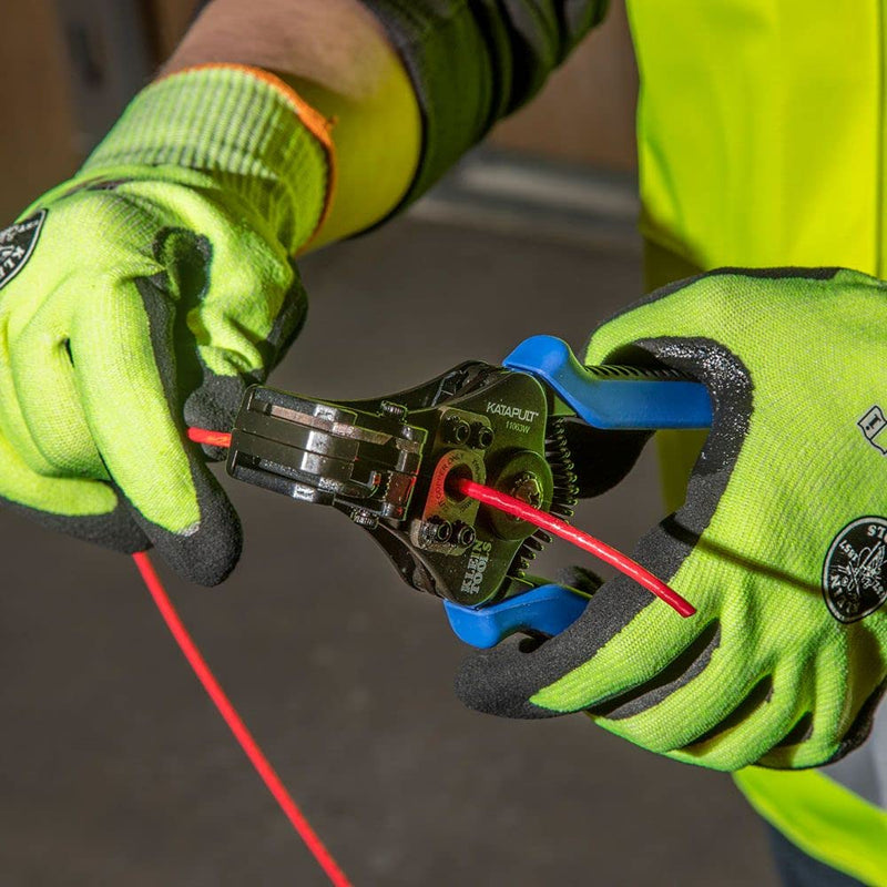 [Australia - AusPower] - Klein Tools 11063W Wire Cutter / Wire Stripper, Heavy Duty Automatic Wire Stripper Tool for 8-20 AWG Solid and 10-22 AWG Stranded Electrical Wire 