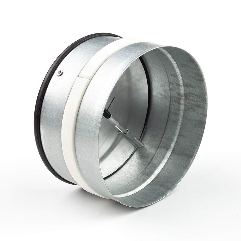 [Australia - AusPower] - neverest - RKI 4“ - Backdraft Damper Shutter Inline for 4 Inch Dryer Duct for Retrofitting 4 Inch Ducting Prevents Unwanted Drafts in Metal Ducts in Line Draft Blocker 