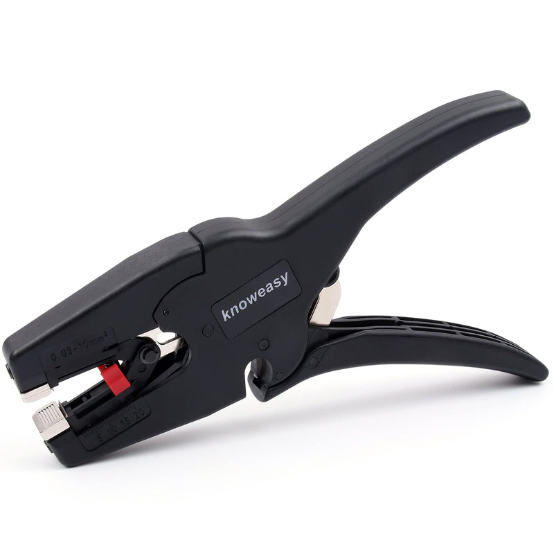 [Australia - AusPower] - Knoweasy Automatic Wire Stripper and Cutter,2 in 1 Heavy Duty Wire Stripping Tool for Wire Stripping,Cutting 5-20mm/(0.25-0.75Inches) D3 