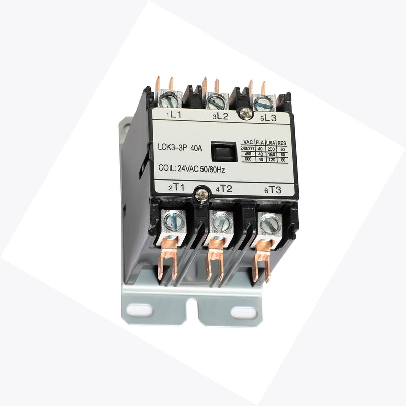 [Australia - AusPower] - KuangBBBTools 3 Pole 40 Amp 24V AC Coil Definite Purpose Air Conditioner Contactor 