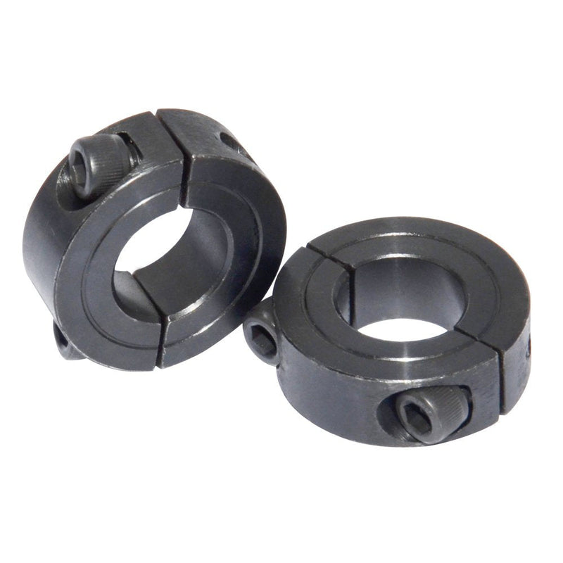 [Australia - AusPower] - KZNANZN 5/8" Bore OD 1-5/16" Shaft Collars Double Split Black Oxide Set Screw Style 4Pcs 5/8" Double Split Clamp-On 