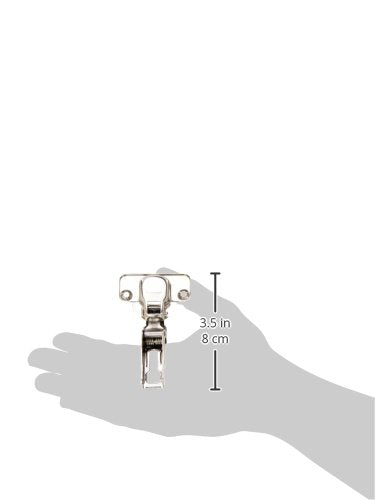 Concealed spring hinge by Sugatsune LAMP, stainless steel, showing smooth operation and sleek hidden mounting for cabinets or furniture.