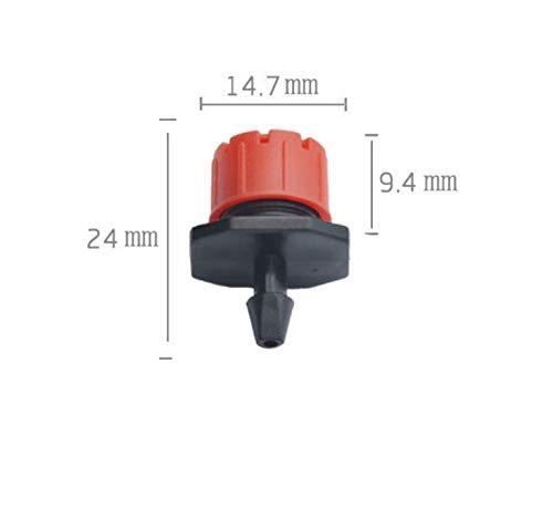 [Australia - AusPower] - LASSUM 50PCS Adjustable Irrigation Drippers Sprinklers 1/4 Inch Emitters Drip Watering System for Vegetable Gardens, Flower beds, Lawn, Herbs Gardens 