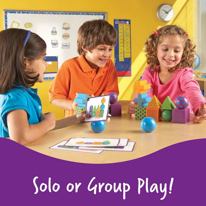 [Australia - AusPower] - Learning Resources Mental Blox Critical Thinking Game, Homeschool, 20 Blocks, 40 Activity Cards, Ages 5+,Multicolor - 