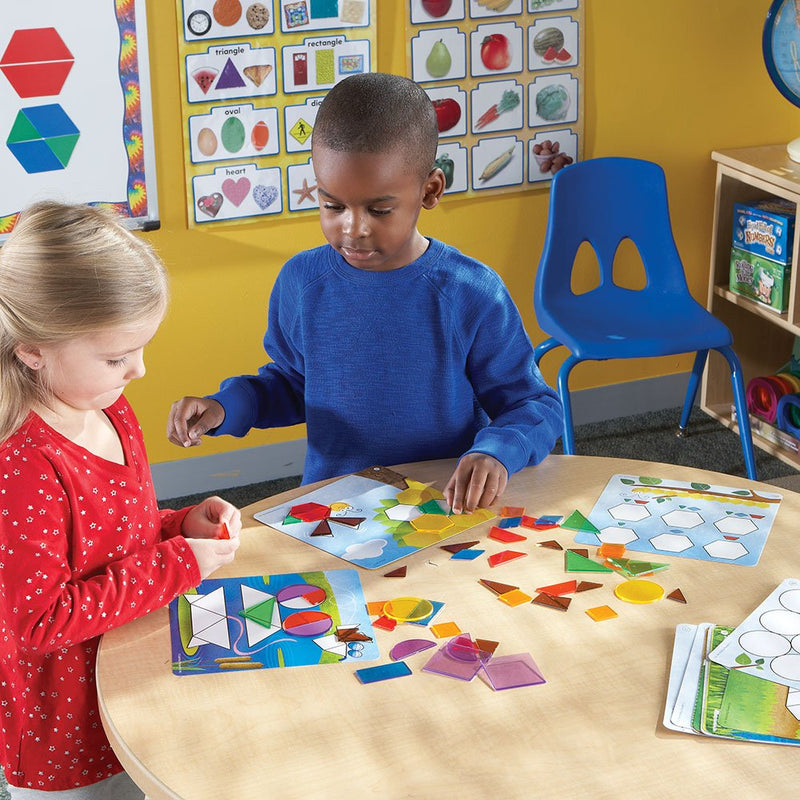 [Australia - AusPower] - Learning Resources Shapes - Don't Bug Me - Geometry Activity Set, 136 Pieces, Ages 5+,Multicolor, 