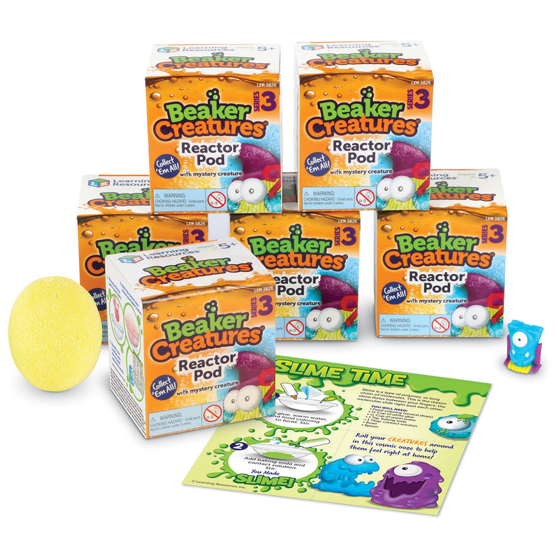 [Australia - AusPower] - Learning Resources Beaker Creatures Series 3 - 6-Pack of Pods, Ages 5+ Science Exploration Toys, STEM Toys for Kids, Homeschool Must Haves, Science for Kids 6 Pack Pods 