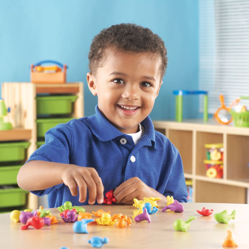 [Australia - AusPower] - Learning Resources Under The Sea Ocean Counters - 72 Pieces, Ages 3+ Toddler Learning Toys, Counting Toys for Kids, Math Counters for Kids 