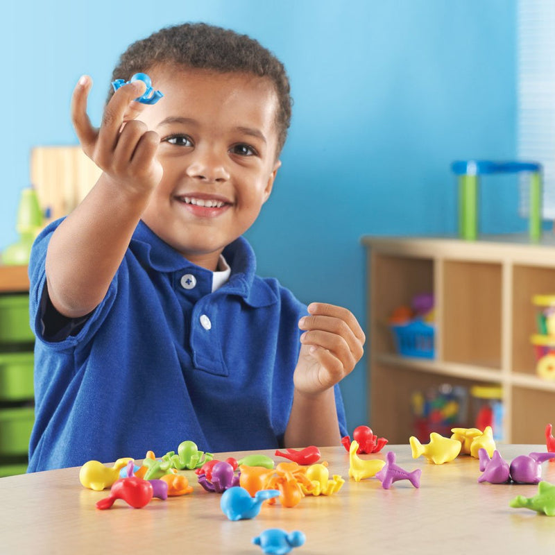[Australia - AusPower] - Learning Resources Under The Sea Ocean Counters - 72 Pieces, Ages 3+ Toddler Learning Toys, Counting Toys for Kids, Math Counters for Kids 