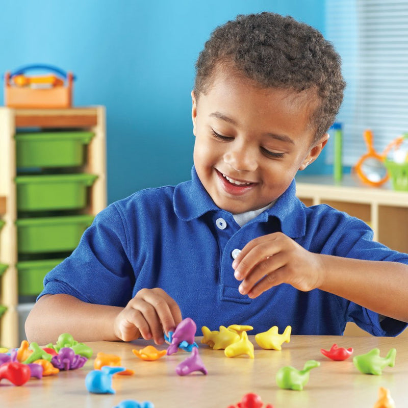 [Australia - AusPower] - Learning Resources Under The Sea Ocean Counters - 72 Pieces, Ages 3+ Toddler Learning Toys, Counting Toys for Kids, Math Counters for Kids 