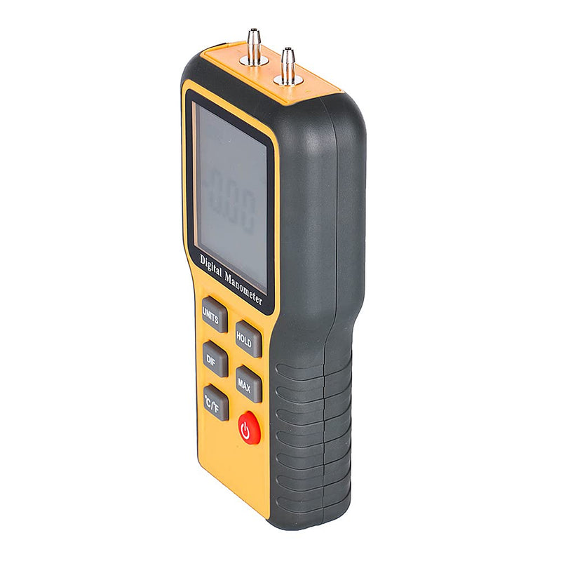 [Australia - AusPower] - Manometer , Professional Air Pressure Meter ,Dual-Port Manometer Pressure Gauge HVAC Gas Pressure Tester Measuring Range: ±20.68 kPa / ±2.999 psi ( Batteries included ) 