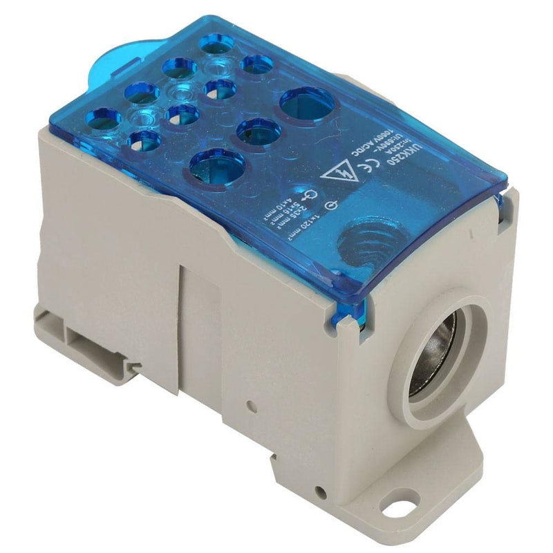 [Australia - AusPower] - 250A Din Rail Distribution Box，Terminal Block Distribution Box，Universal Power Junction Box Block Distribution Box 