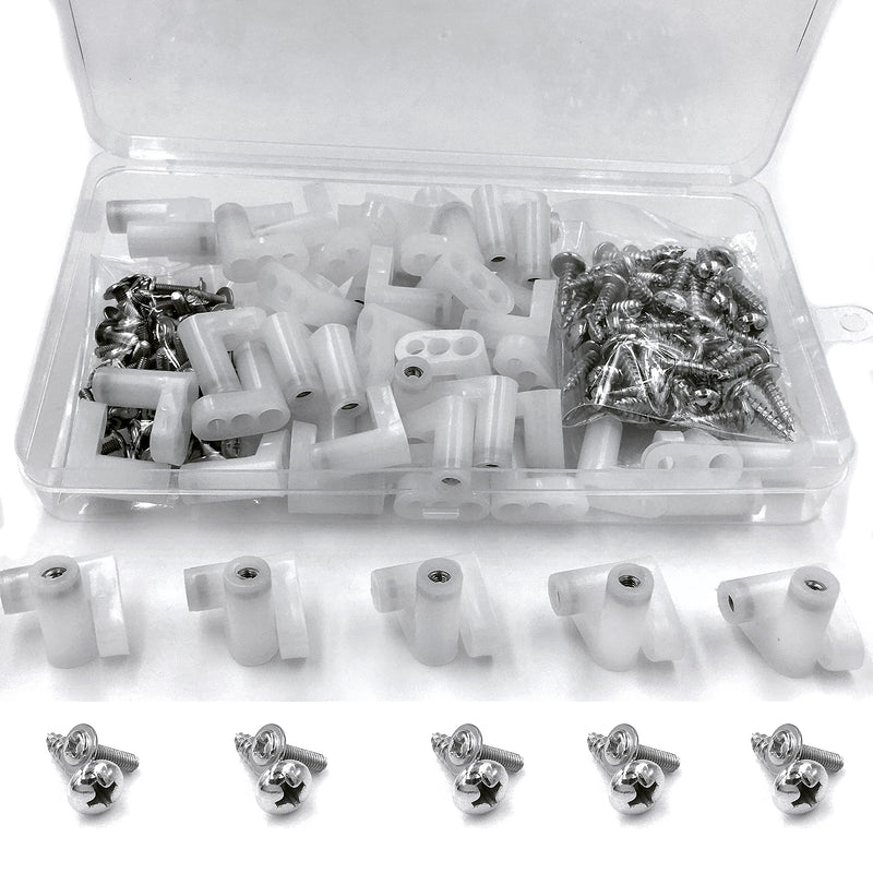 50 pcs LKELYONEWY plastic circuit board standoffs with screws and foot offs for motherboard mounting hardware.