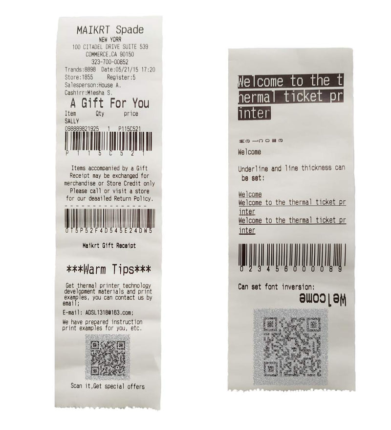 [Australia - AusPower] - 58mm Thermal Printer Embedded TTL Serial Ticket Printer Micro Print Module 12V 