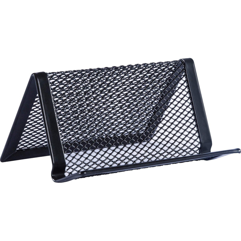 [Australia - AusPower] - Business Card Holder for Desk, Mesh Business Cards Holders, Business Card Stand - Black - 6 Pack 