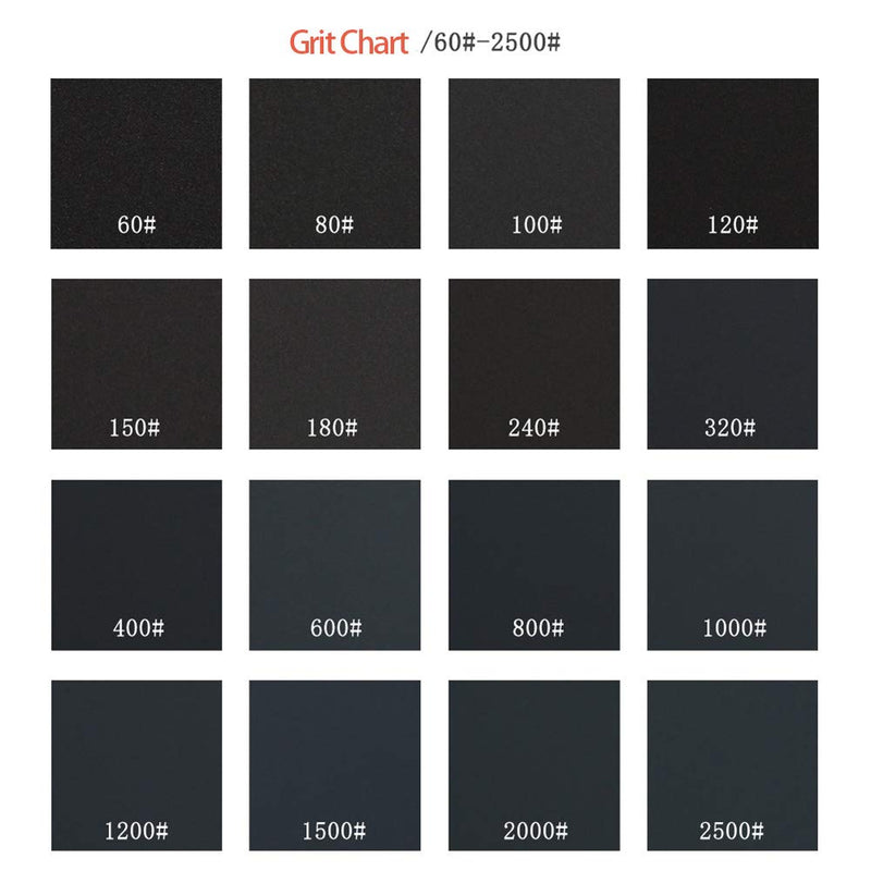 [Australia - AusPower] - Sandpaper Sheets, 60 Grit Dry Wet Sand Paper, 9 x 11 Inch,Silicon Carbide, for Wood Furniture Finishing, Metal Sanding and Automotive Polishing,10 -Sheet 
