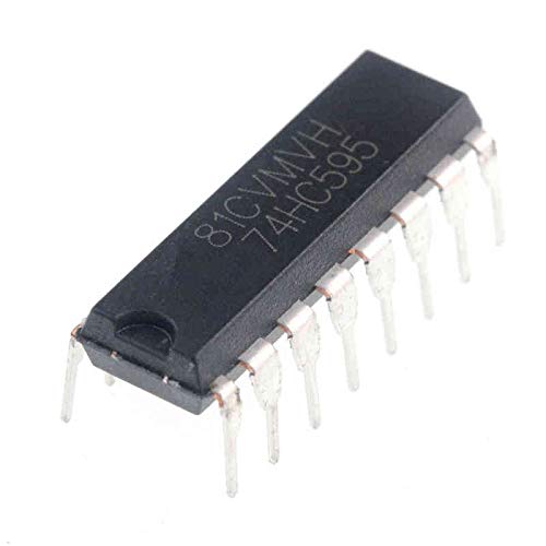 [Australia - AusPower] - (Pack of 25 Pieces) MCIGICM 74HC595 74595 SN74HC595N 8-Bit Shift Register DIP-16 IC 74hc595 Shift registers 